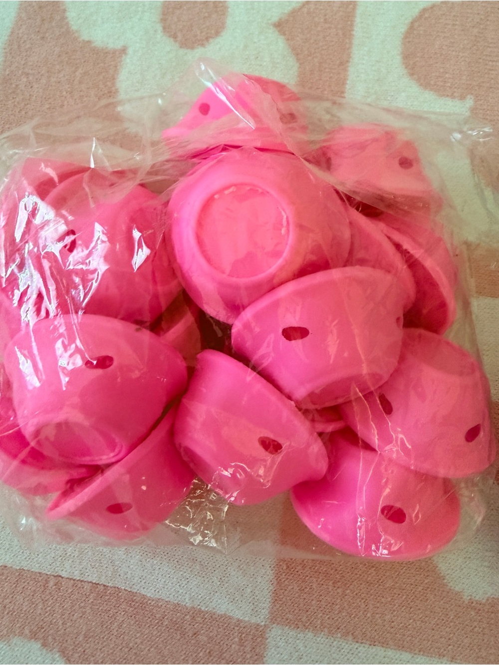Purple Perm Rods & Pink Hair Clips Set - Curls - Picture 3 of 3